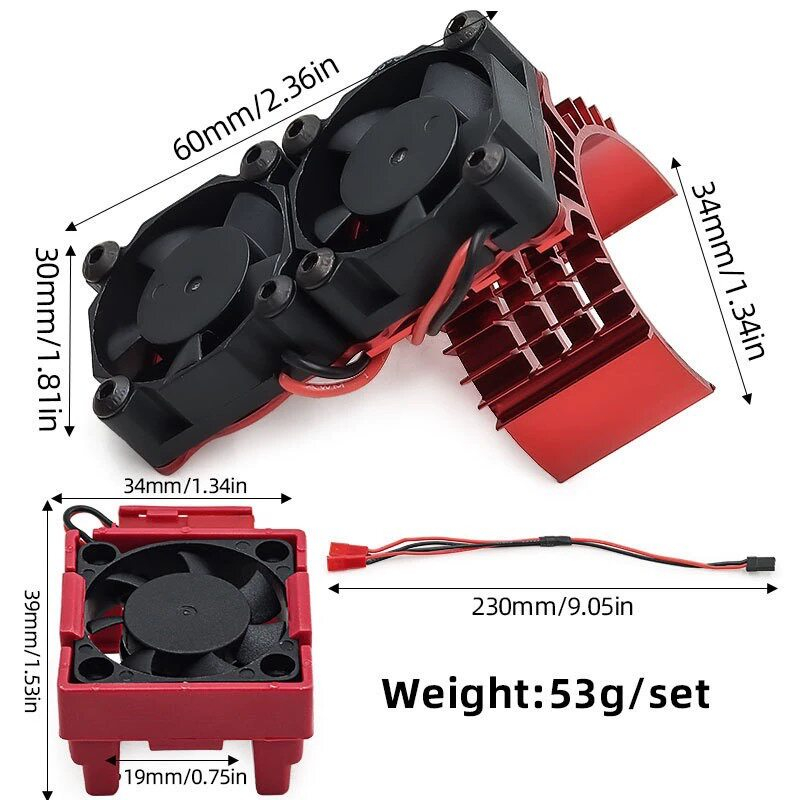 Heatsink - Conjunto de Ventiladores de Resfriamento Duplos