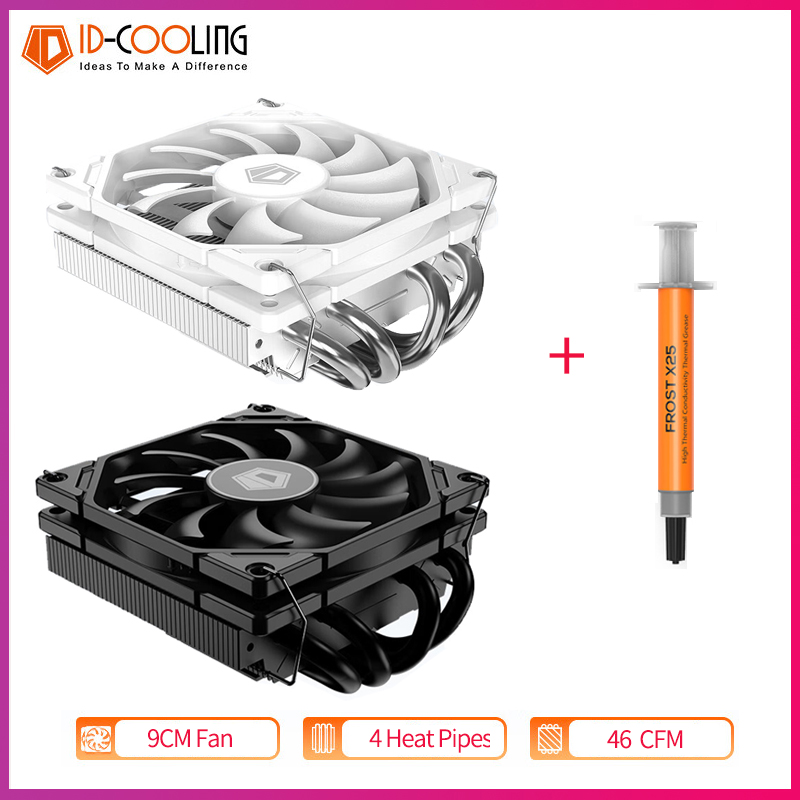 Air Cooler Cpu - ID-Resfriamento-Low Profile Air Cooler, Radiador, 4