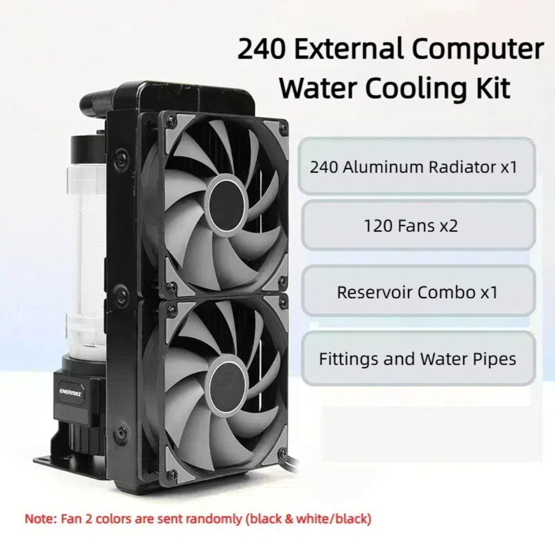 External Radiator Water Cooling Kit - Kit de radiador de alumínio para