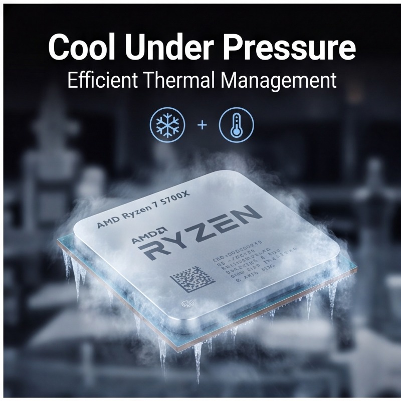 Processador AMD Ryzen 7 5700X  - Cpu Fan avaliação e preço